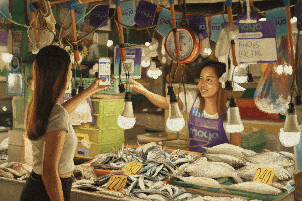 Filipino market scene