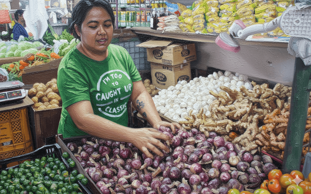 Shopping at palengke